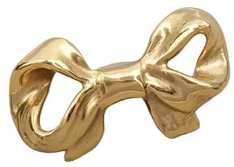 TüRknauf Messing Fliege Griff Stil Französisch Schrank Kleiderschrank Tür Schublade Knöpfe handgemachte Gold Möbel Griff zieht Home Decor TüRknauf Drehbar(Color:Color-A)