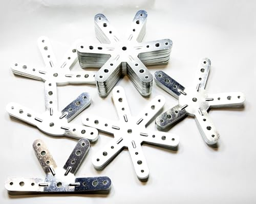 Connectors, geodesic dome, 3 V, 3/8: Set of 46 connectors, metal, galvanised steel, for greenhouse, workshop, garden shed, chicken coop, mosquito net