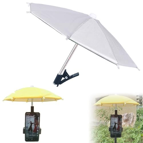 RUIYUE Phone Umbrella, 2024New UV Protection Phone Umbrella for Sun,Universal Adjustable Suction Cup Phone Stand Umbrella for Phone,Sun Shade Cover Cell Phone Umbrella Sun Shade