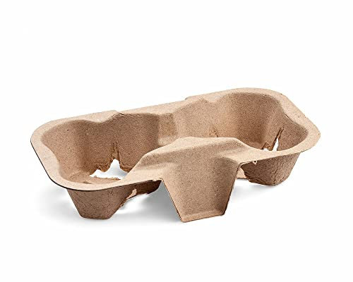 VEPATIM Lot de 50 porte-gobelets pour 2 gobelets Coffee to Go 19 x 11 cm