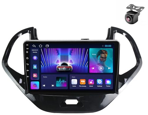 Android 14 Autoradio per Ford Figo KA 2015 2016 2017 2018 2019 2020 2 DIN Stereo Car Tablet Pollici Schermo MP5 Lettore Multimediale Receiver GPS con FM SWC Carplay Android Auto (M100CP 4core 1+32G)