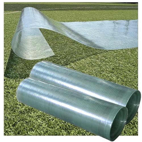 Xrdbfd Polycarbonatplatten Dachplatten, Glasfaserplatten, Gewächshausplatten, Transparente Ersatzplatten Für Garten Schuppen Markisen Vordächer, 0,8mm Polycarbonat-dachplatten,WxL-1.5x3m/4.9 * 9.8ft