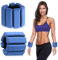 BNGXR Polso Regolabile Peso della Caviglia, Pesi Polso Indossabili, Superficie in Silicone Braccialetto, Pesi per Gambe, per Esercizio Camminare Jogging Yoga Aerobica Nuoto e Fitness (blu)