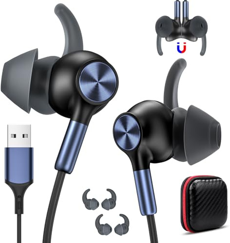 AIAUXAI USB Headset with Microphone for PC,USB Wired Headphone for Computer | 7.5ft Long USB-A Computer Headset with Mute Mic,Stereo Noise Canceling Laptop Earphones for Dell/HP Home Zoom Work