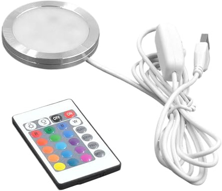 Luce incassata - 6x6x0,8 cm lampada a led 5V Lampadini per casa, ambiente decorativo con illuminazione ad alta efficienza energetica, riflettori impermeabili per l'uso interno ed esterno, facile insta