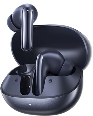 QCY Melobuds N20 Auriculares in-Ear con cancelación de Ruido Bluetooth, con cancelación de Ruido adaptativa de -50 dB, con 6 micrófonos KI Llamada Clara, Tiempo de reproducción 40H, IPX4, Bluetooth