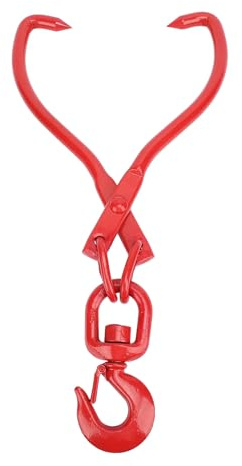 Aramox Pinza para Troncos Pinzas de Elevación de Madera de 16 Pulgadas para Trabajo Pesado Diseño de Gancho de Garra Seguro para un Funcionamiento Suave Material de Acero