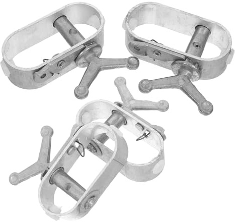 Artibetter Tensor de Cables de Acero para Cubiertas de Piscinas 4 Piezas Mini Tensor Ajustable para Invernaderos y Cultivos Resistente Intemperie Tamaño Compacto 72 X 64 X 25 CM