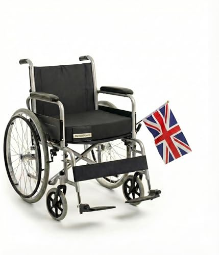 AuraLin Wheelchair Cushion Seat 16x16 | Orthopedic Wheelchair Pressure Relief Cushion | High Density Foam Mobility Scooter Cushion | Non-Slip Support for Daily Comfort (16x16x2 Inches)