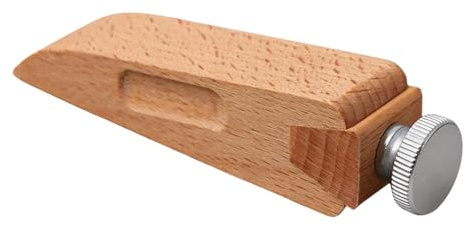 PureSphere Adjustable Beech Wood Sanding Block Sandpaper Holder for DIY | Solid natural beech wood sanding block with quick-release clips, ergonomic grip for woodworking, DIY crafts and polishing