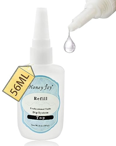 56ml / 1.91oz Refill Gel Base Top Sealer Dry Activator for Dipping Powder Pre-Bond Liquid No Lamp Cure Dip Nails Natural Dry, 56ml-Top Coat…
