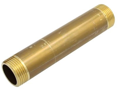 Stabilo-Sanitaer Messing Rohrdoppelnippel 1 Zoll x 150 mm DN25 Rohrnippel Langnippel Gewindefitting Fitting