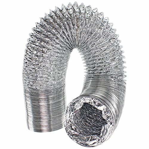 SPARES2GO 5m Aluminium Flexible Vent Hose Exhaust Pipe for Hotpoint Tumble Dryer (4 / 100mm Diameter)
