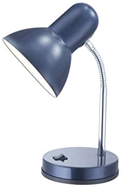Funktionale Schreibtischlampe / Tischleuchte Blau mit LED, Flexrohr