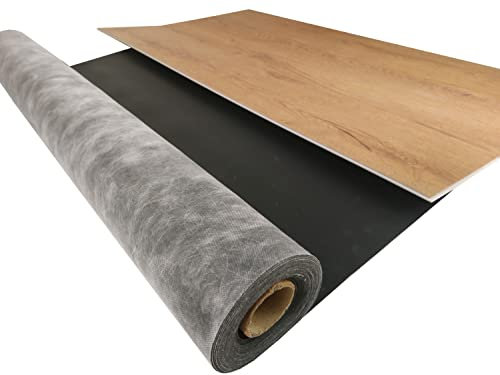 Vinyl Trittschalldämmung uficell Vinosilent premium Stärke: 1,5 mm - Vinylunterlage mit Anti-Slip-Effekt für die sichere Verlegung vonClick Rigid Vinyl-/LVT-Designboden (20 m²)