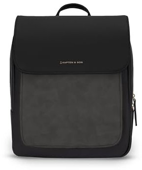 Kapten & Son Rucksack Tromso Small All Black 6 L | Rucksack Damen & Herren Schwarz | ideal als Tagesrucksack, Daypack | Rucksackhandtaschen