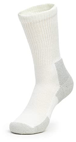 thorlos Unisex Xj löparstrumpor, vit/platina, stor