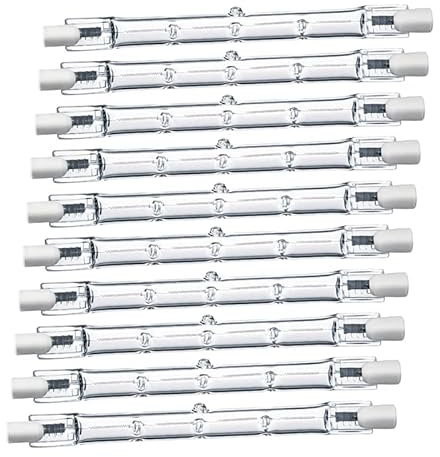Amslight Set 10x Halogenstab Halogenstäbe R7s 118mm 500W