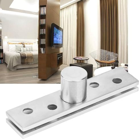 Cerniera a Perno 2PC Albero Rotante a 360 Gradi Porta in Legno su e giù Localizzatore di Cerniere a Cerniera Invisibile Albero Porta Nascosta Rotante, Cerniera Hardware (Albero centrale)