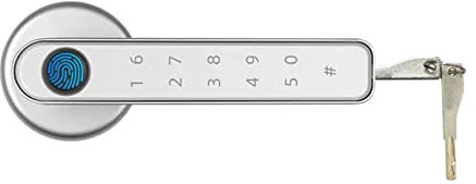 Serratura intelligente, blocco delle impronte digitali. Serratura elettronica compatibile con Bluetooth con 2 chiavi Serratura delle manopole delle porte Serratura senza chiave Serratura della manigli