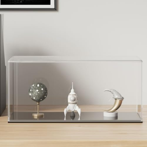 Vitrine Transparent 30x15x14 cm Acryl, JUNZAI Glasvitrine, Vitrinenschrank, Schrank, Display Case, Sammlervitrine, Glassvitrinenschrank - 154900