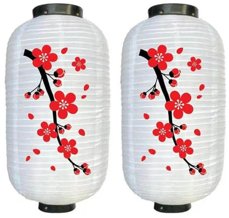 2 Stücke 10 Zoll Chinesische/Japanische Lange Geformte Tuch DIY Restaurant Laterne Laterne Lampe Für Home Party Hängen Lampion Dekoration
