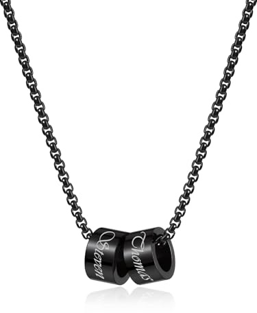 Zysta Namenskette Personalisierte Halskette mit Namen Kettenanhänger Edelstahl Kette mit Buchstaben Geschenk für Damen Herren