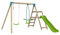TP Toys Station ARBOUSIER balançoire - vis-à-vis - Toboggan - kit d'ancrage - Bois FSC® h190 cm