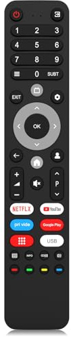 Télécommande pour Changhong CHIQ TV, Telecommande Universelle CHIQ Changhong Smart-TV, Aucune Configuration requise