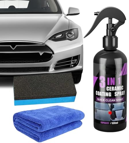 Detergente per interni auto, per auto, per interni auto, spray per rivestimento auto, agente di rivestimento ad effetto rapido, per far crescere rapidamente le auto, spray per lucidatura, strato di