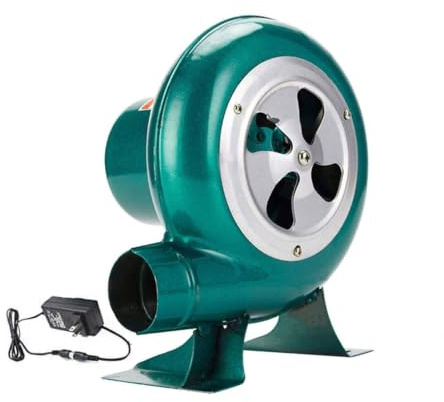 Soplador De Barbacoa - Soplador De Aire Eléctrico Centrífugo, Turbina De Castillos Hinchables, Parrilla del Encendedor del Carbón De La Fan(60W)