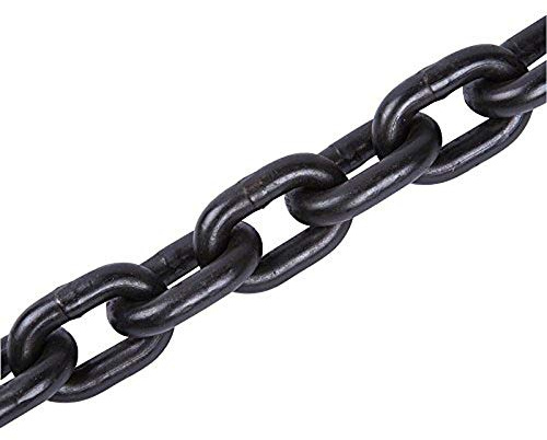 TOOLDO Absperrkette, 5 m x 6 mm, Schwarz, Kunststoff, Gartenkette