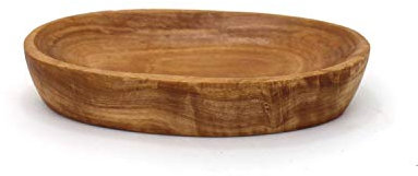 Mitienda - Cuenco de madera ovalado con amor, 12 cm, hecho a mano, cuenco de madera de olivo, ideal para aperitivos, cuenco pequeño hecho a mano