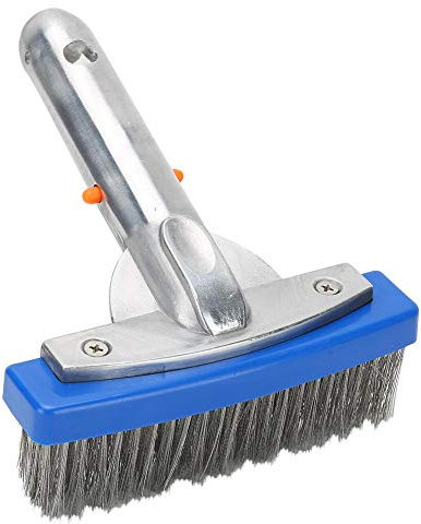 5in Stainless Steel Wire Pool Algae Cleaning Brush Broom Floor Wall Brushes Head