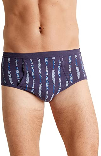 Honcelac - Slip Haut Ouvert Pur Coton Lot de 4 - Homme - Taille : L - Couleur : Assortis