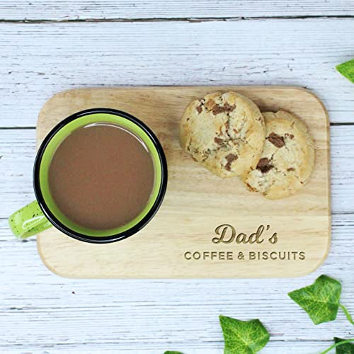 Dad's Coffee & Biscuits Board, Wooden Treat Board, Snack Tray, Father's Day, Birthday Gifts for Dad