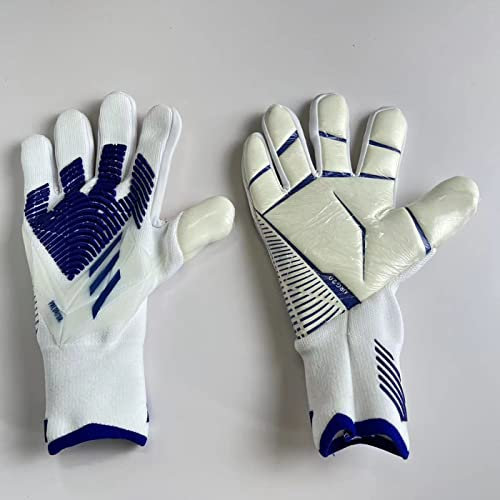 Fußball-Torwarthandschuhe, professionelle Latex-Fußball-Torwarthandschuhe, Fußball, Männer und Frauen, Torwart-Kinder, geeignet bei jedem Wetter für Allround-Spiel, Match, Training, Größe 6/7/8/9/10