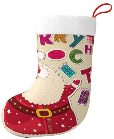 JCAKES Nikolaus Weihnachtsstrumpf Weihnachtsstrümpfe Weihnachtsschmuck Outdoor Weihnachtsstrümpfe Personalisiert