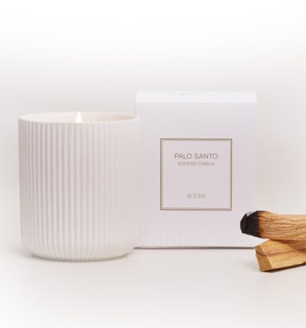 Genérico Vela Aromática de Palo Santo / 40 Horas / 100% Cera de Soja/Limpieza Energética
