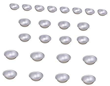 SEWOART 24stücke Halbkreis Badesalzform Kugel Salzform Diy Backform Zubehör Aus Sicheren Materialien Für Küche Und Heimwerkerprojekte in Drei Formengrößen Erhältlich