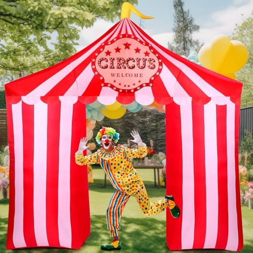 Preboun Tente gonflable de cirque de 3 m avec lumières LED intégrées pour Noël, Nouvel An, carnaval, cour, jardin, décoration extérieure