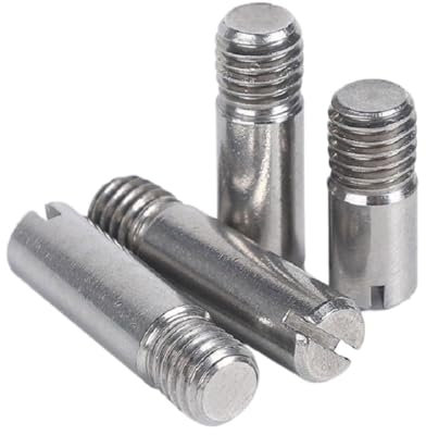 AYYSSM 10 PZ M6x8/10/12/14/16/20/25/30mm in Acciaio Inox GB878 Maschio filettato Perno cilindrico con Intaglio Perno cilindrico Hardware di Fissaggio(M6X25 10PCS)