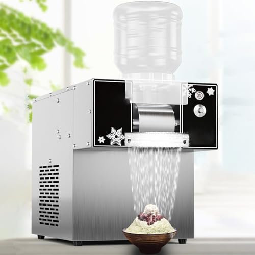 Macchina per gelato automatica, piccola macchina per granita, tritaghiaccio a forma di fiocco di neve da banco, raffreddamento ad aria per ristoranti, camioncini per alimenti,750W