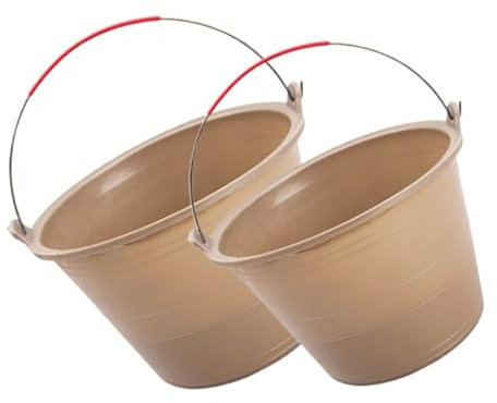 Homoyoyo Secchio Multiuso 2 Pezzi Secchio Da Costruzione Manico Portatile Per Costruttori