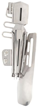 Tofficu Prensatelas de Máquina de Coser Ángulo Recto Carpeta Doble para Dobladillos Acero Inoxidable Resistente Accesorio para Bordes y Costuras Precisas