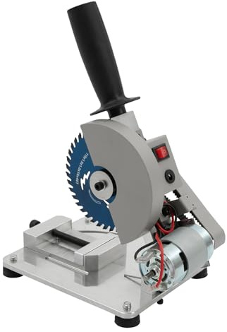 Kapsåg geringssåg, 96 W 9 000 rpm minibordssåg, 0–45° justerbar vinkel, 4 cm skärbredd, 2,9 cm skärdjup, 4 tum blad, för stålrör, stålplattor, stål