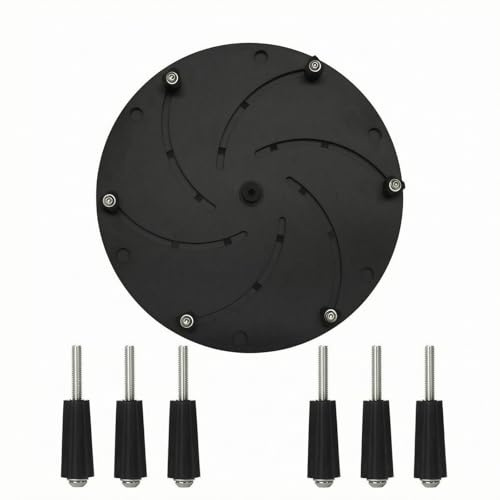 FytStycale Plato Torno M33 X 3,5 Negro Plato Autocentrante Madera 6 Mordazas Herramienta Torneado