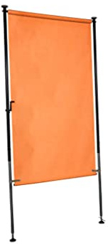 ANGERER Balkonsichtschutz Standard orange, 150 cm | Senkrechtmarkise für Sicht- & Sonnenschutz, Montage ohne Bohren, ideal für Mietwohnungen, Made in Germany, Bezug PE-Gewebe
