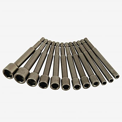 Wiha Power Blade Metrisches Steckschlüssel-Set, 12-teilig, Sechskantkopf, Mutternschlüssel