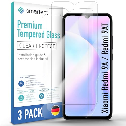 smartect Cristal Templado 3 Piezas para Xiaomi Redmi 9A / Redmi 9AT